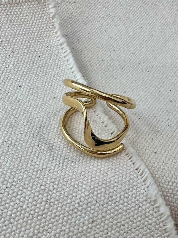 Blingbox The Swing Ring in Gold