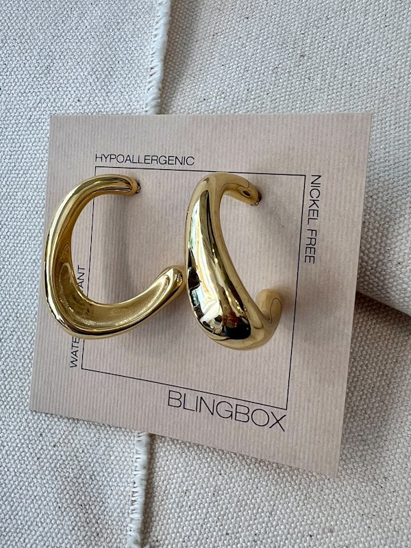 Blingbox Ressio Earrings in Gold