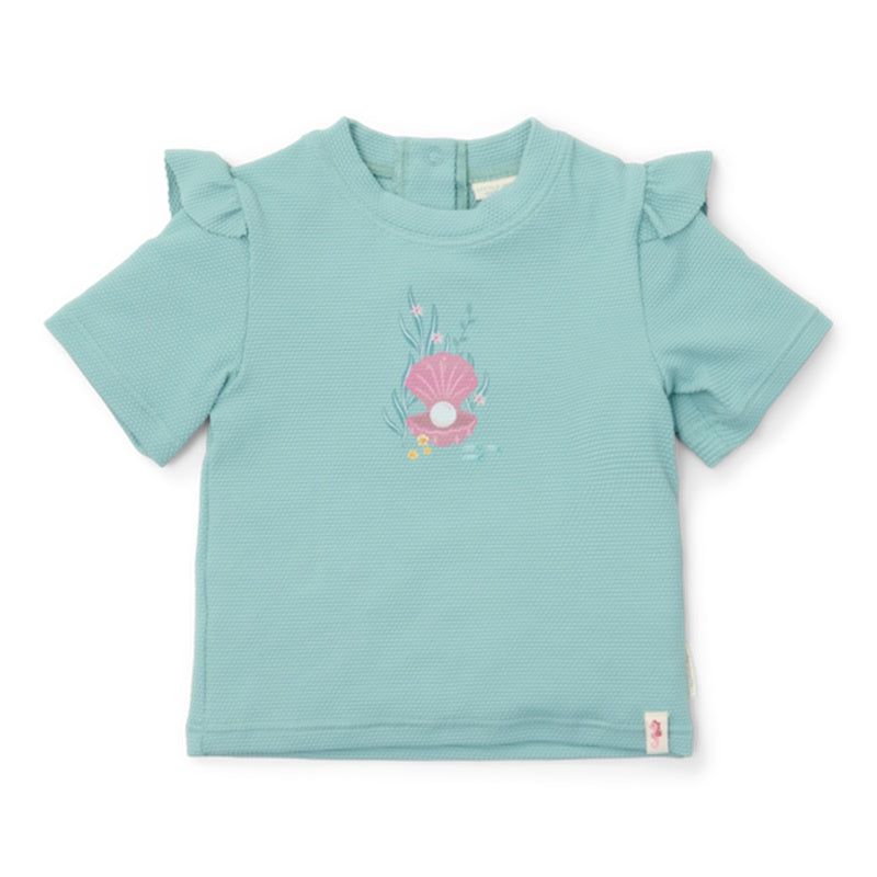 Little Dutch Μπλουζάκι κοντομάνικο με προστασία UV Ocean Treasures Surf Blue