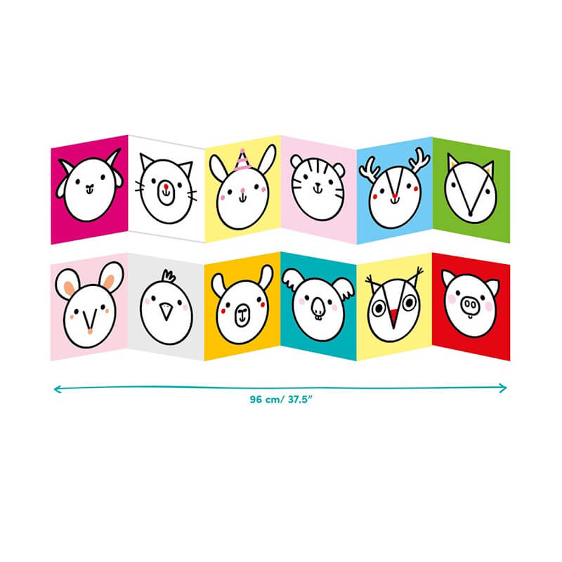 Banana Panda LOOONG COLORING BOOKS THE WRITE GRIP ANIMALS 18M+