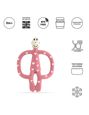 Matchstick Monkey Teething Toy - Hearts